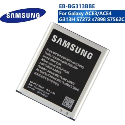 Samsung Original Battery EB-BG313BBE For Samsung Galaxy ACE4 Lite G313H S7272 s7898 S7562C G318H G313m J1 Mini Prime 1500mAh