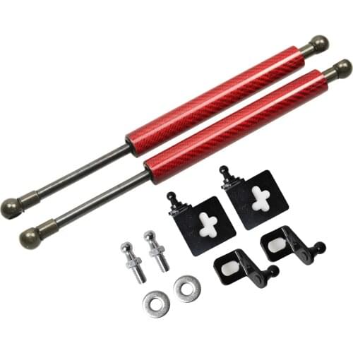For Opel Corsa E 2014-2019 Front Bonnet Hood Modify Gas Struts Carbon Fiber Lift Support Shock Damper Accessories Absorber