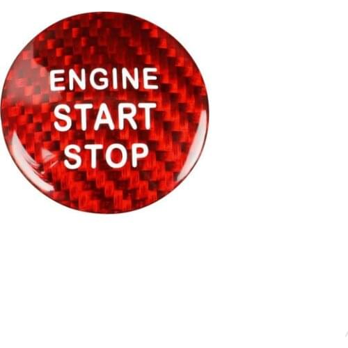 Fit For Lexus Carbon Fiber One-key Start Ignition Switch Button Molded Stickers Interior Modified Car