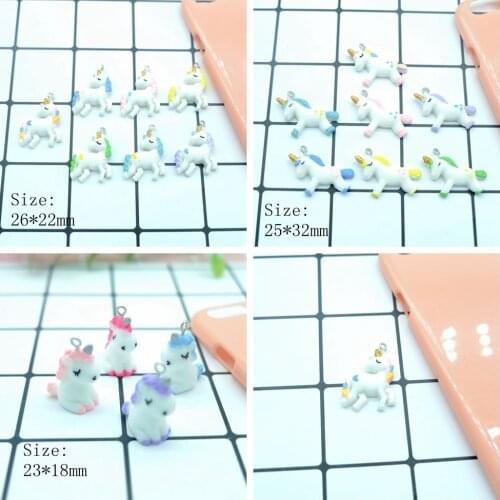 Unicorn horse Charms Pendants for DIY decoration bracelets necklace earring key chain Jewelry Making