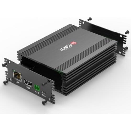 Industrial PCB enclosure with heatsink brush aluminum customized anodized extruded box 90*35*115mm