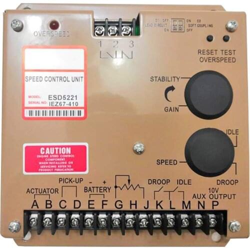 Diesel Generator Speed Control ESD5221 Engine Speed Governor Controller ESD5221