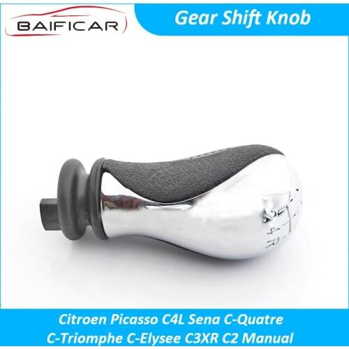 Baificar Brand New Quality Gear Shift Knob For Citroen Picasso C4L Sena C-Quatre C-Triomphe C-Elysee C3XR C2 Manual