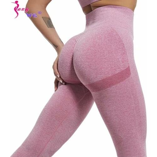 SEXYWG Seamless Yoga Pants Push Up Leggings Women Sport Fitness Gym Legging High Waist Athletic Exercise Tight Workout Pants