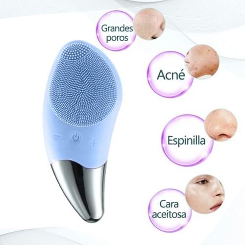 Silicone Electric Face Cleaning Brush Facial Exfoliating Brush Skin Scrub Cleanser Deep Massage Wash Face Skin Care Tool