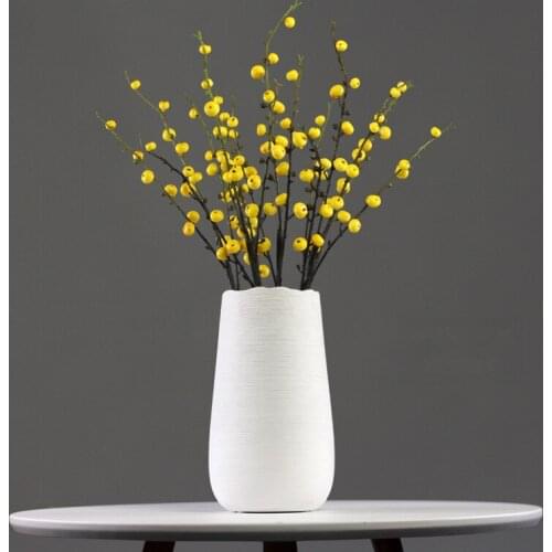 Modern Ceramic Vase Ornaments Simulation Dried Flower Home Livingroom Furnishing Decoration Dining Table Cabinet Figurines Craft