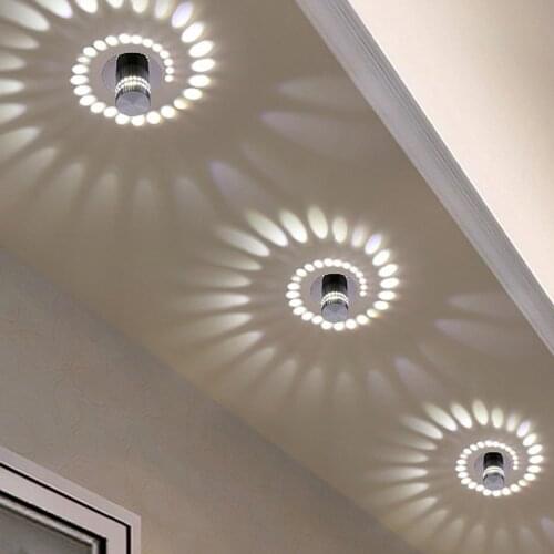 Modern LED Ceiling Light 3W RGB wall Sconce for Art Gallery Decoration Front Balcony lamp Porch light corridors Light Fixture