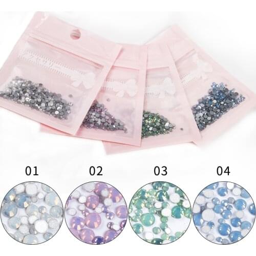 CHNRMJL 1Pack Mixed Size SS4-SS20 Crystal Opal Nail Art Rhinestone Decorations Gems 3D Nails Jewelry Manicure Accessories Tools