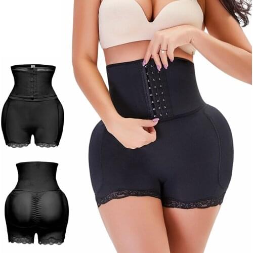 Women Sexy Butt Lifter Padded Enhancer Hip Shapewear Booty Waist Shaper Zipper Shaping Panties Fake Ass Pad Slimming Underwear