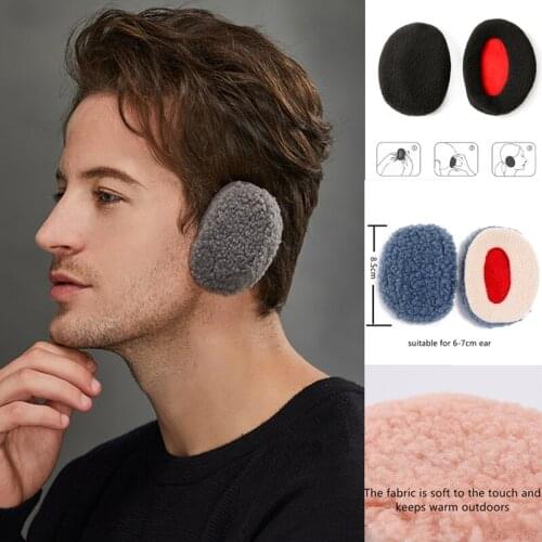 Earmuffs Winter Bandless Ear Warmers earbags Foldable Ear Cover Protector Thicken Plush Soft for Men Women Apparel Accessories