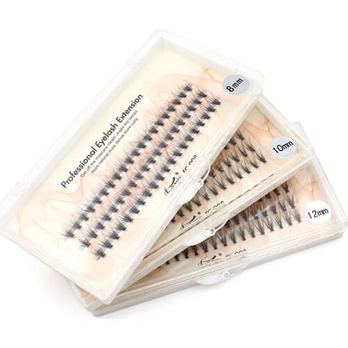 0.07 C Volume 20D Pre-made Fan Eyelashes Bundles Natural Bushy Individual Faux Mink Cluster Eyelashes
