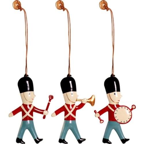 Christmas Tree Hanging Angel Bear Santa Bells Decoration Xmas Party Wedding Ornament Metal Pendants Christmas Gifts 1pc XYS
