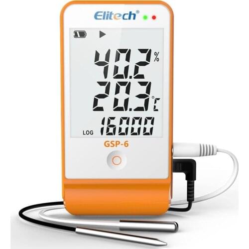 Elitech GSP-6 10PACK Temperature Humidity Data Logger Temp Recorder Vaccine Temperature Recorder Refrigeration