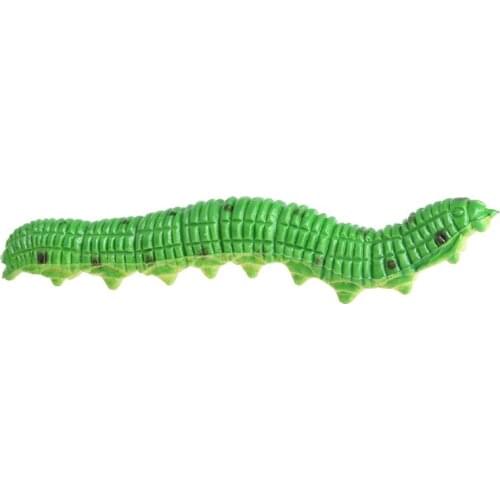 Y55B 12 x Twisty Worm Realistic Fake Caterpillar Insect Educational Trick Toy Plastic