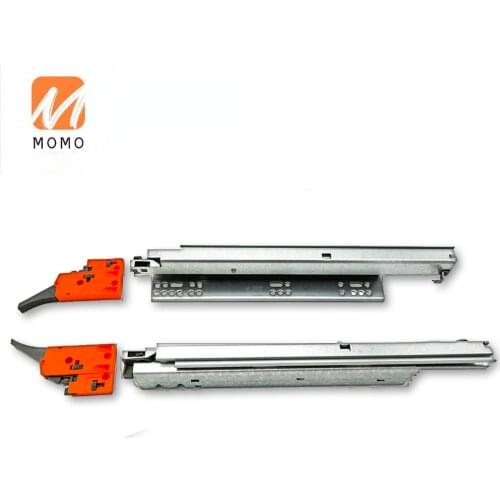 3-fold soft-closing kitchen full extension plastic telescopic drawer undermount hidden slides