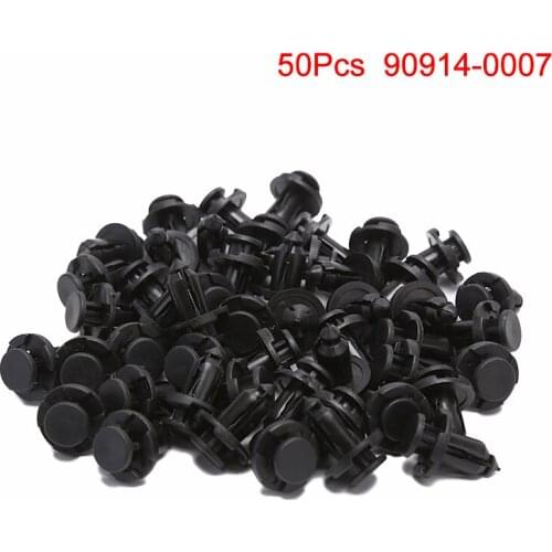 50Pcs Auto Fastener Parts Bumper Engine Cover Fender Grille Clips 90914-0007 for Subaru Forester Impreza Legacy Tribeca