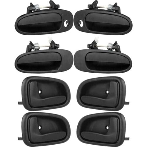 8Pcs Car Exterior Interior Door Handle 69230-02030 69220-02040 for Toyota Corolla 98-02
