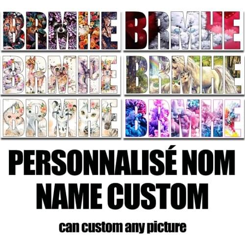 5D DIY Diamond Painting Photo Custom Name Full Square Round Diamond Embroidery Letter Cross Stitch Mosaic Home Decor Gifts