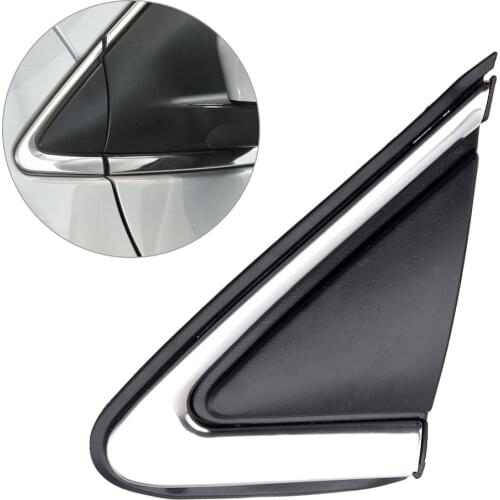 Car Exterior Left Side Rearview Mirror Triangle Plate Trim Decor Fit For Nissan Sentra 2013 2014 2015