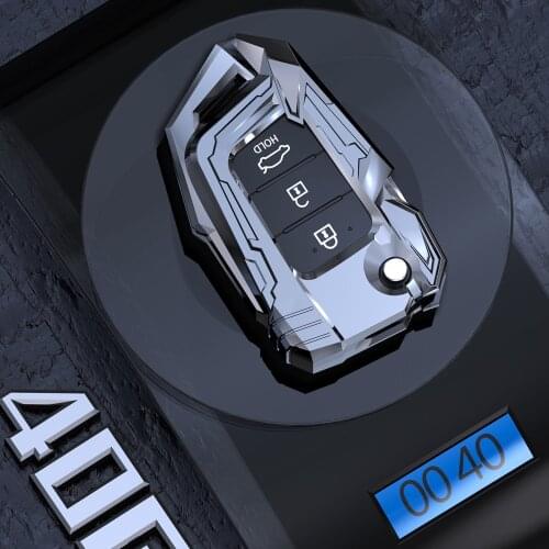 Zinc Alloy Car Key Fob Cover Case Set Keychain For Hyundai Tucson Creta ix25 i10 i20 i30 Verna Mistra Elantra