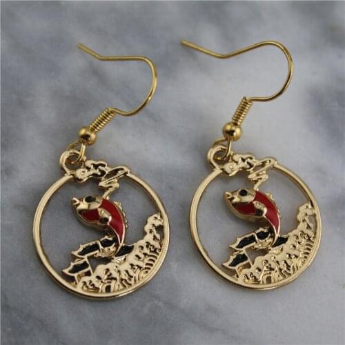 DUOSHENG Piercing Earrings
