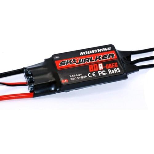 Hobbywing Skywalker 2-6S 80A UBEC Brushless ESC With 5V/5A BEC For RC Airplane Drone Fix-wing