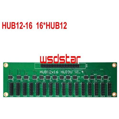 HUIDU HUB12-16 adapter card 16*HUB12 Support Single & Dual color LED display module Only support HD-E64