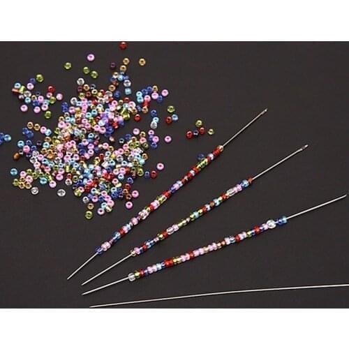 10Pcs Superfine Beaded Needle Jewelry Making Tool 40mm 100mm For Beads And Pearls Threading String Cord DIY Craft Making