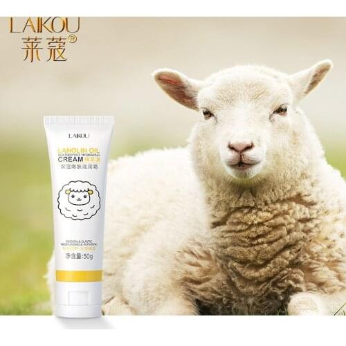 LAIKOU Sheep Oil Face Cream Moisturizing Cream Anti Aging Anti Wrinkle Whitening Day Serum For Face Skin Care Serum Bio Oil 50g