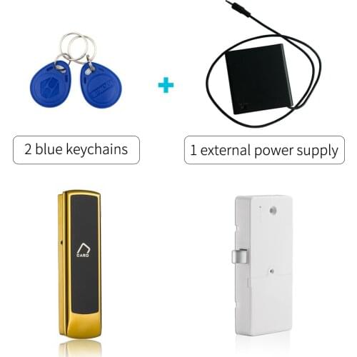 125khz lock drawer lock magnetic Smart Keyless electronic Cabinet door lock with external power supply Silver color