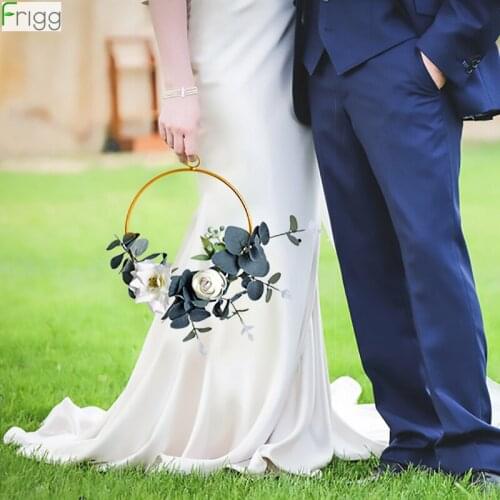 Frigg Metal Wreath Ornaments Wedding Garland Wall Hanging For Wedding Door Wall Decor Wedding Photobooth Props Wedding Favors
