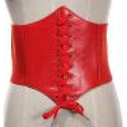 Fashion Women Faux Leather Wide Waist Waistband Belt Corset Elastic Waspie Body Shaper Waist Belt Slimming Belt