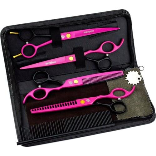 7" pet shears dog grooming scissors cutting dog trimmer animal clippers dog hair clippers curved scissors pet grooming scissors