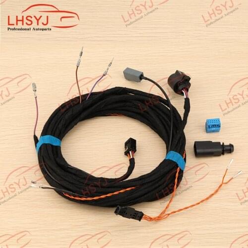 OEM Flip LOGO Dynamic Rearview Camera Cable for VW Passat B8 Golf 7 MK7 POLO 6C 2GD827469A 4B0973712 / 1J0973802/ 8K0971833