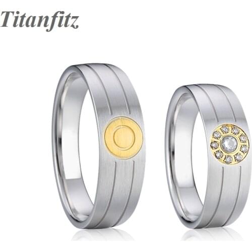 1 Pair couple wedding rings for men and women Love Alliance Silver Titanium unique new design ladies finger ring Marriage