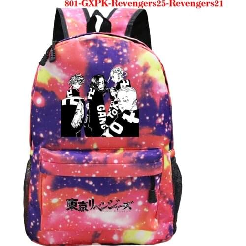 Hot Anime Tokyo Revengers Teen Backpack Girls Boys School Bag Schoolbag Anime Tokyo Revengers Print Laptop Backpack Men Rucksack