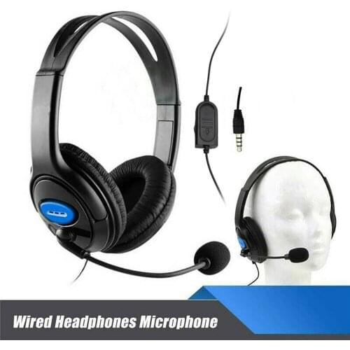 3.5mm Wired Gaming Headset With Microphone Noise Isolating Earphone 40mm Driver Bass Stereo for Gamer Laptop PC Gaming Headphone