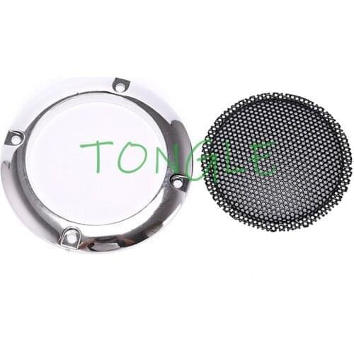 10pcs 4 inch 95mm Chrome Plated Silver Round Mesh Woofer Protective Grille Speaker Net Cover For Slot Arcade Game Cabinet