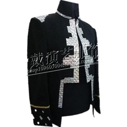 S-5XL! The 2018 yards stage costumes new sequins menswear design The singers clothing High quality performance clothing
