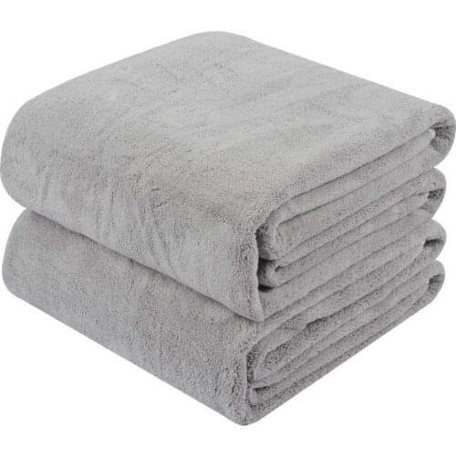Microfiber Bath Towels Large Bathroom Towel Super Absorbent Shower Towel Extra Soft Towels for Sports Travel 2 Pack 30Inx60In
