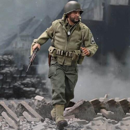 1/6 Soldier DID A80150 World War II US Army Ranger Rescue Private Sergeant Mike Levat 12-inch action figure toy collection