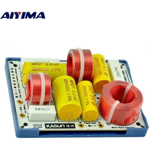 AIYIMA 2Pcs Bass Treble Speakers 2 Way Crossover Audio Board Speaker Frequency Divider Crossover Filters For KASUN Home Theater