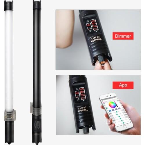 Yidoblo Built-in Battery LT-WY2 69cm LT-WY4 116cm Led Video Light Stick 2800-9990K Bi-color Handheld Photography LIghting