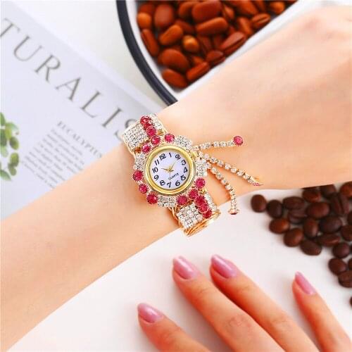 2020 Top Brand Luxury Rhinestone Bracelet Watch Women Watches Ladies Wristwatch Relogio Feminino Reloj Mujer Femme Clock