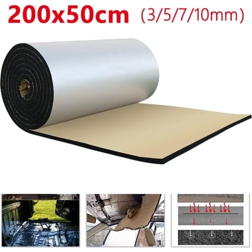 500*2000mm 3/5/7/10mm Sound Heat Proofing Car Sound Deadener Insulation Underlay Mat Car Sound Proofing Deadening Foam