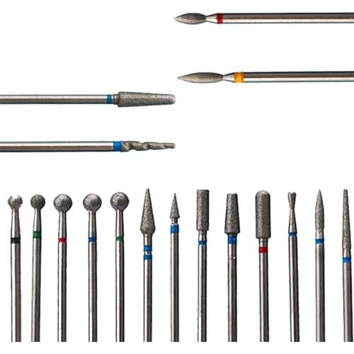 1Pc Diamond Nail Drill Bit Milling Cutters For Electric Manicure Polishing Clean Cuticle Rotary Accessories Manicure Tool