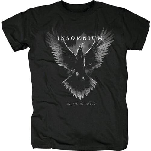 12 Designs Harajuku Streetwear INSOMNIUM Rock T Shirt 3D Fitness 100%Cotton Heavy Metal Print XXXL Skateboard Camiseta