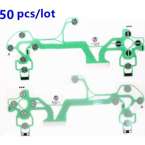 50pcs/lot PS4 JDM 050 Ribbon Circuit Board Film Joystick Flex Cable Conductive Film For PlayStation 4 Pro 5.0 JDS 055 Controller