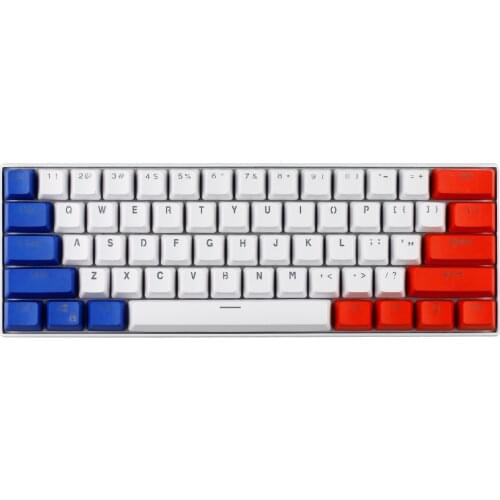 61 Keys Captain America Theme OEM Height PBT Keycaps For Mechanical Keyboard