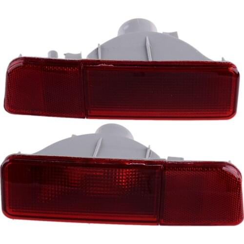 Car 1Pair ABS Rear Bumper Reflector Light Lamp Housing Accessories Fit For Mitsubishi Outlander 2003 2004 2005 2006